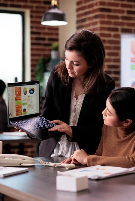 Team collaborating on a CMS web platform