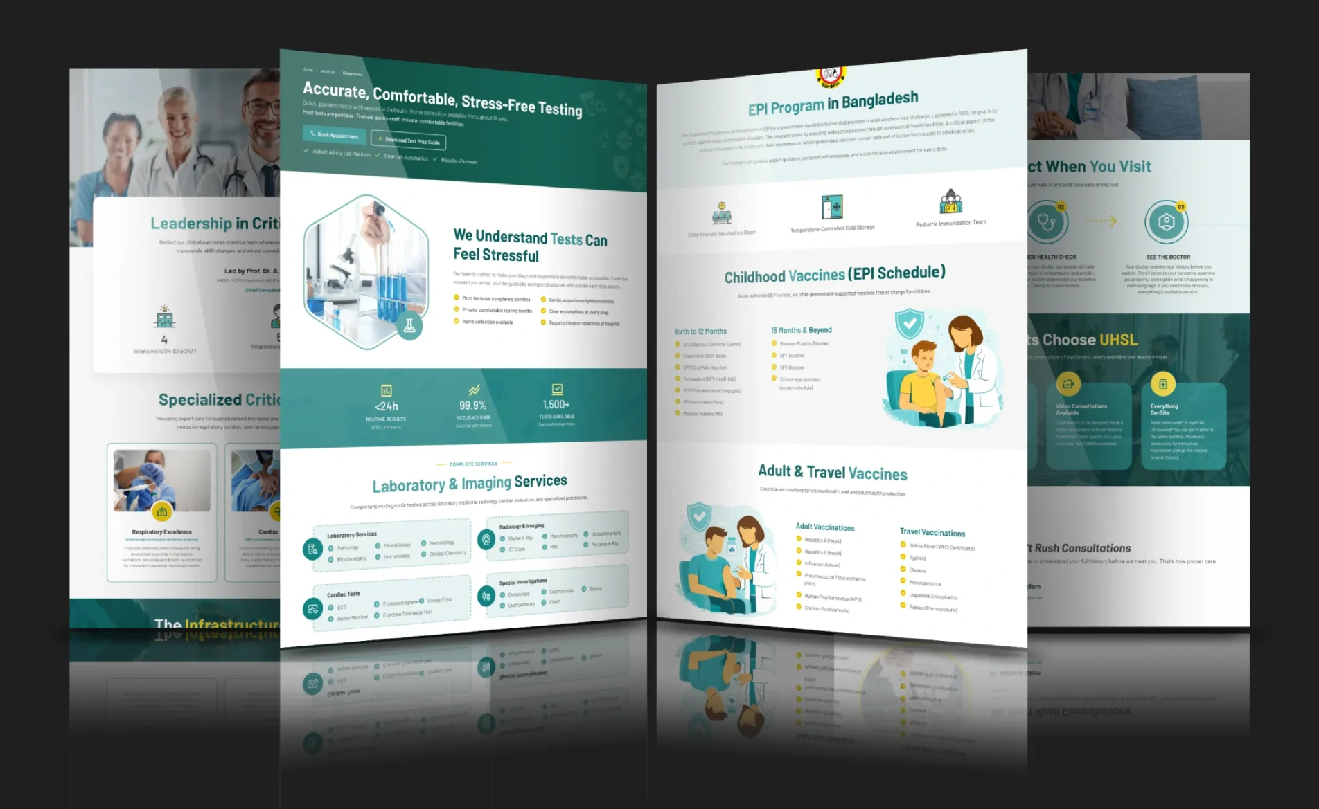 United Healthcare service pages on desktop
